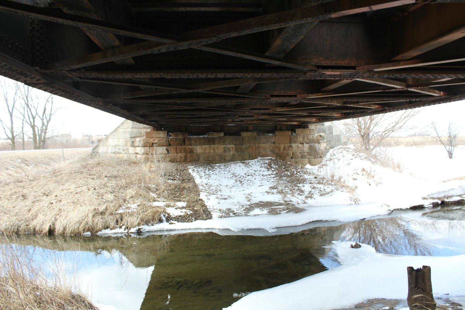 Under bridge